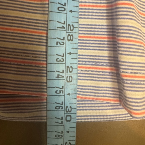 STRAIGHT DOWN Men’s Luxury Golf Polo Shirt SZ XXL Blue White Micro Stripe NWOT - Picture 13 of 15